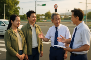 Đoàn giáo viên Việt Nam học hỏi quy tắc giao thông tại Nhật Bản