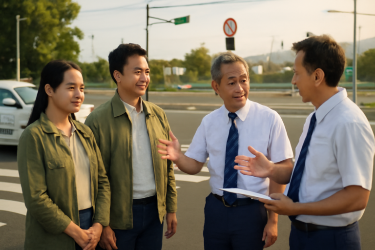 Đoàn giáo viên Việt Nam học hỏi quy tắc giao thông tại Nhật Bản